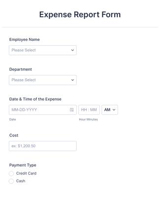 Receipt Reporting Form Template | Jotform