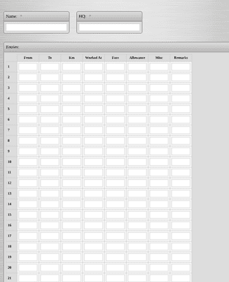 Form Templates: Expense Statement
