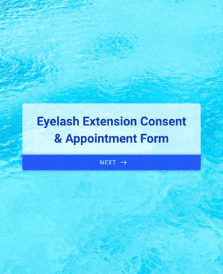 Eyelash Extension Consent & Appointment Form