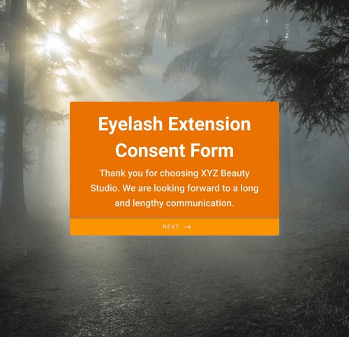 Form Templates: Eyelash Extension Consent Form