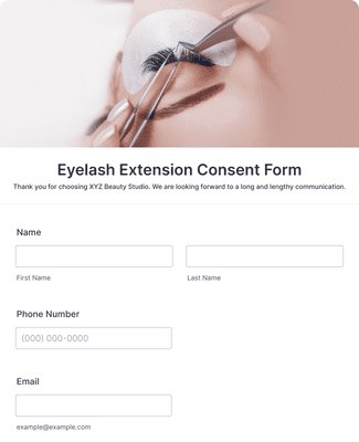 Form Templates: Eyelash Extension Consent Form