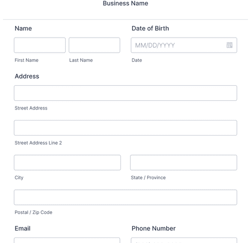 Eyelash Extension Waiver Form Template | Jotform