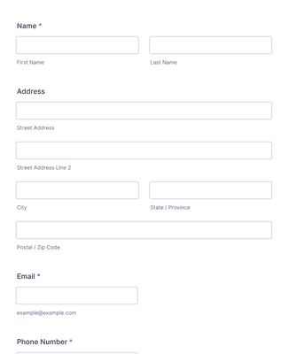 Facial Intake Form Template | Jotform