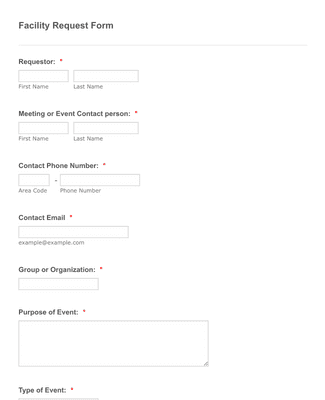 Solano Facility Request Form VCr/easle Form Template | Jotform