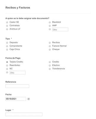 Form Templates: Facturas Soft Group