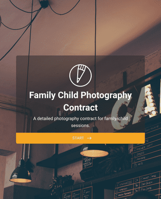 Form Templates: Family/Child Photography Contract