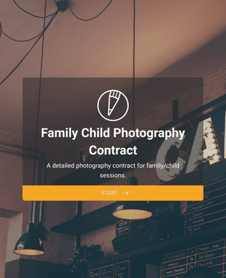 Family Photography Contract Form