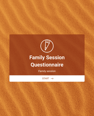 Form Templates: Family Photograph Session Questionnaire
