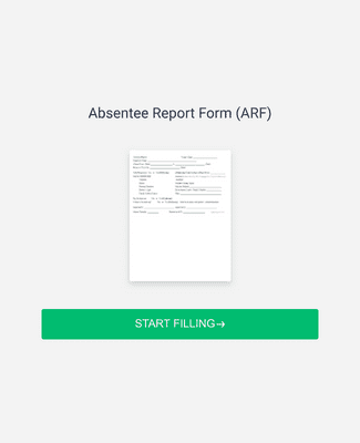 Form Templates: FCBC Absentee Report Form