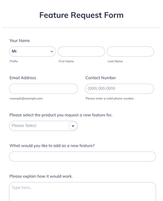 Feature Request Form