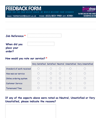 Feedback Form Template | Jotform