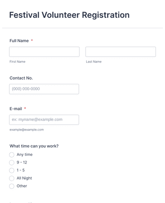 Film Conference Registration Form Template | Jotform