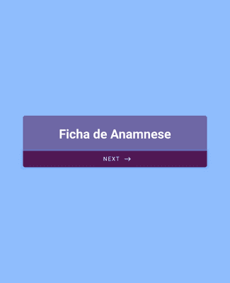 Ficha de Anamnese