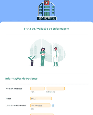 Form Templates: Ficha de Avaliação de Enfermagem