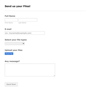 filepicker-io-form Form Template | Jotform