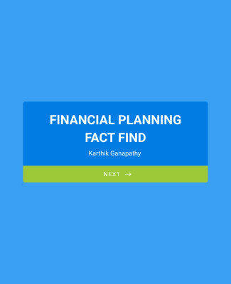 Financial Planning Client Fact Find
