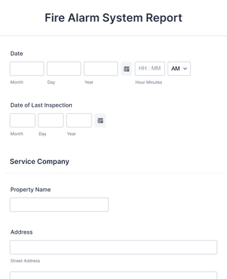 Fire Alarm Inspection Form Template | Jotform
