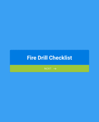 Fire Drill Checklist