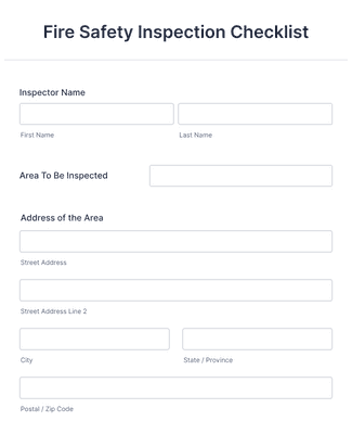 Fire Extinguisher Inspection Form Template | Jotform