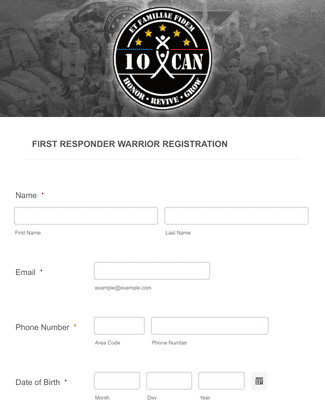 First Responder Warrior Registration