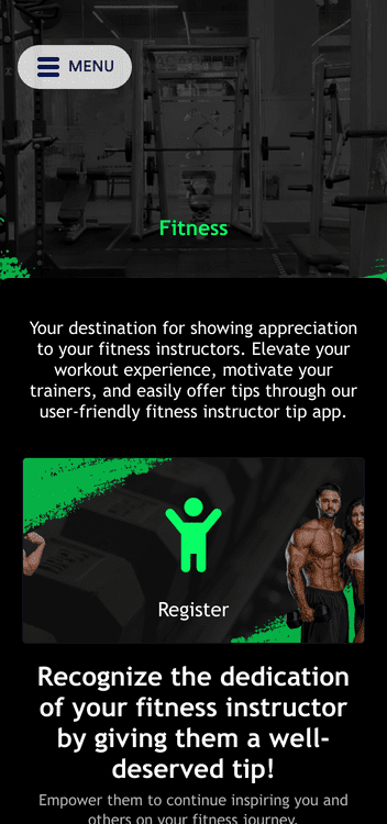 Fitness Instructor Tip App