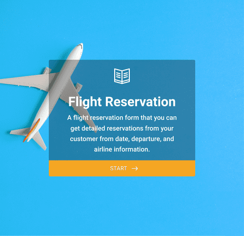 Form Templates: Flight Reservation Form