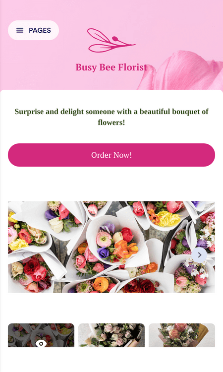 Template flower-ordering-app