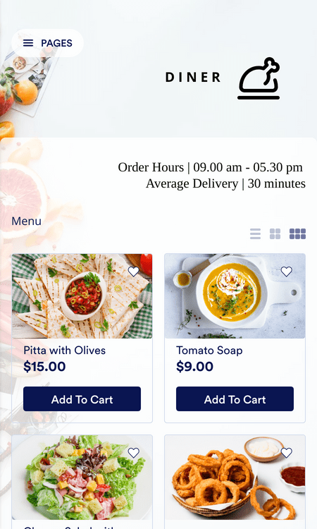 Template-food-delivery-app