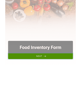 Form Templates: Food Inventory Form