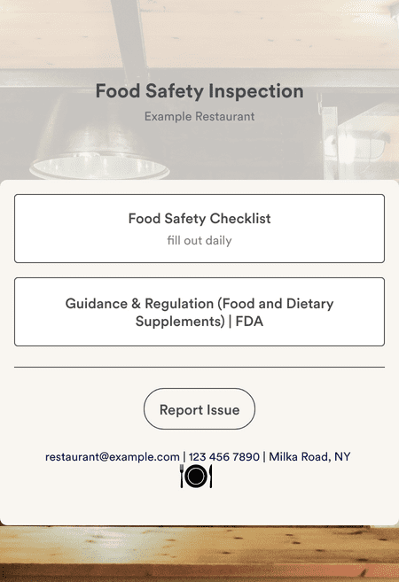 Food Safety App