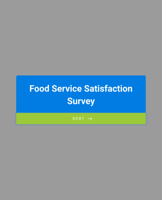 Food Service Satisfaction Survey