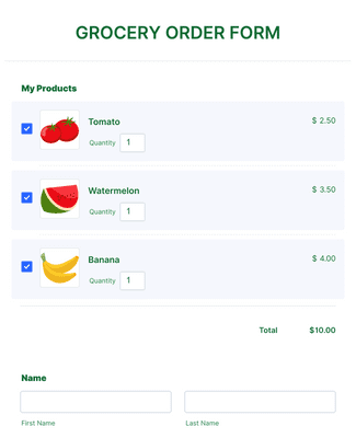 Seafood Order Form Template | Jotform