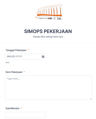 Simops Form Formulir Permintaan Kerja Dari Rumah Template Formulir | Jotform