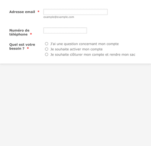 Formulaire de prise de contact Modèle du formulaire | Jotform