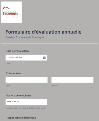 Form Templates: Formulaire D'évaluation Annuelle 