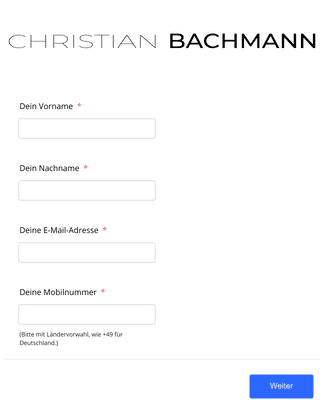 Form Templates: Formular LP christian bachmann com
