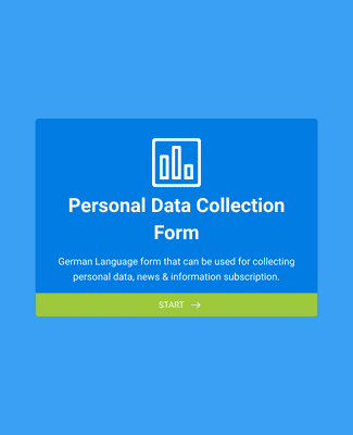 Formular zur Sammlung persönlicher Daten