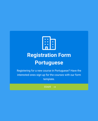 Formulário de cadastro (Português)