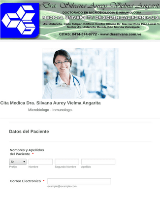 Form Templates: Formulario de citas médicas