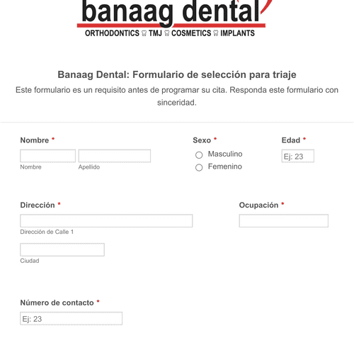 Form Templates: Formulario de clasificación COVID 19 de la clínica dental