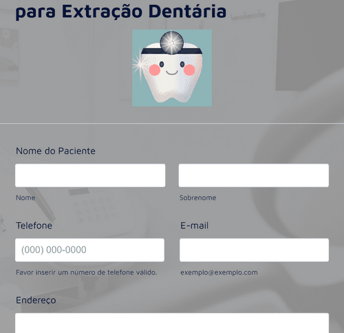 Form Templates: Formulário De Consentimento Para Extração Dentária