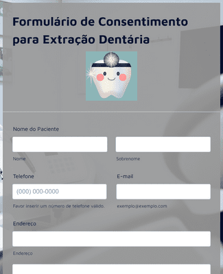 Form Templates: Formulário de Consentimento para Extração Dentária