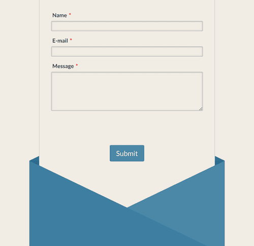 Form Templates: Responsive Envelope Contact Form