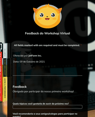 Formulário de Feedback do Workshop Virtual