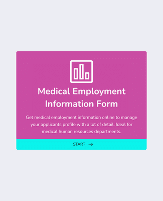 Form Templates: Formulário de Informações Médicas para Contratação de Funcionário
