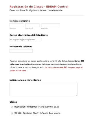 Formularios De Educacion Plantillas De Formularios Jotform