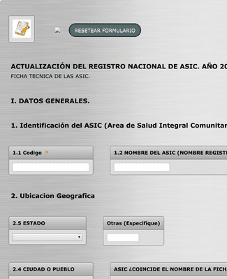 Formulario de Salud Integral Comunitaria Plantilla de formulario | Jotform