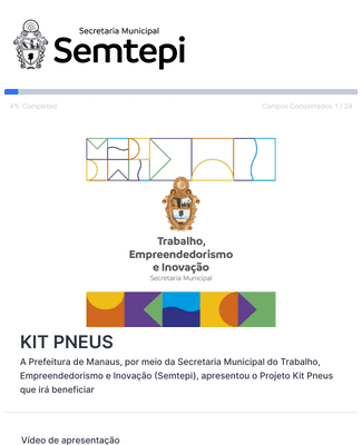 Formulário do Projeto Kit Pneus
