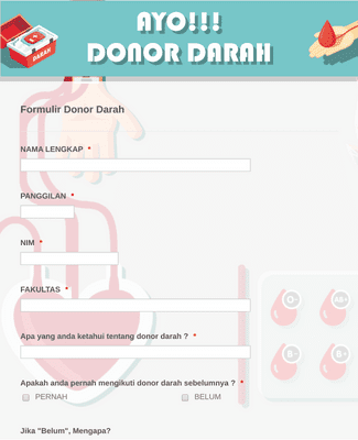 Formulir Donor Darah