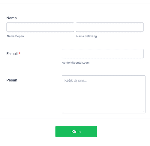 Formulir Kontak Responsif - Tema Bawaan Template Formulir | Jotform